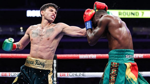 Flashback Ryan Garcia (left) councils a left hook to the guarded jaws of Emmanuel Tagoe Flashback Ryan Garcia (left) councils a left hook to the guarded jaws of Emmanuel Tagoe
